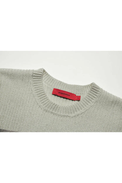 ACUPUNCTURE FASHION PUNKER KNITTED OVERSIZED SWEATER