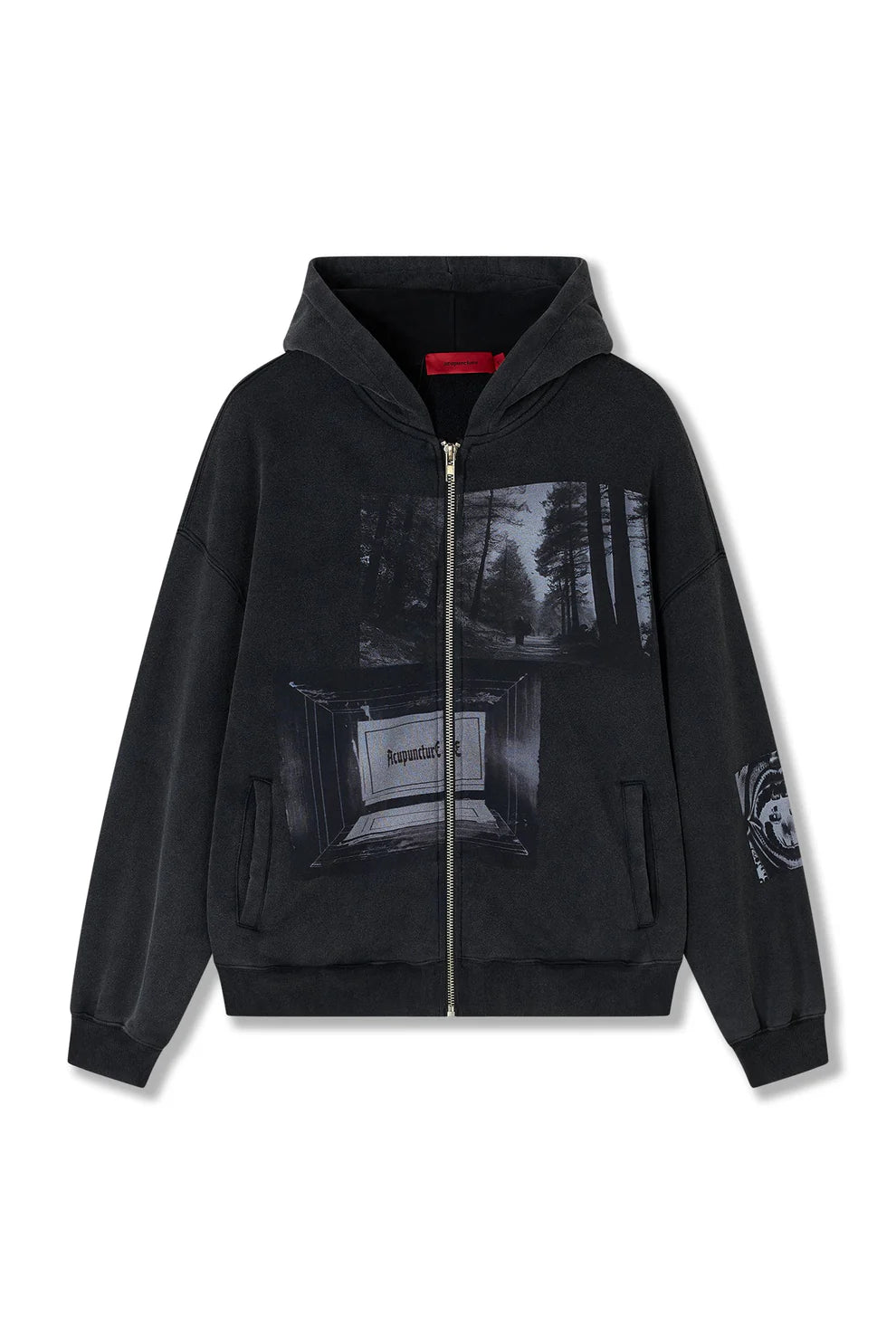 ACUPUNCTRURE FASHION PUNKER ZIP HOODIE
