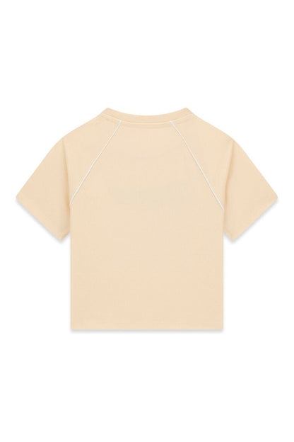 GUESS KIDS RAGLAN CROP SEQUINS T SHIRT