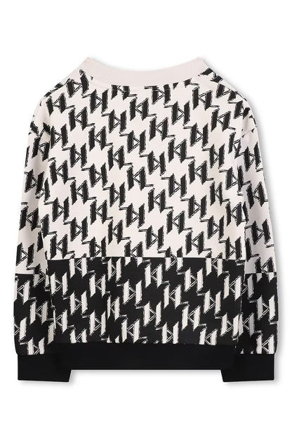 KARL LAGERFELD GRAPHIC PRINT SWEATSHIRT