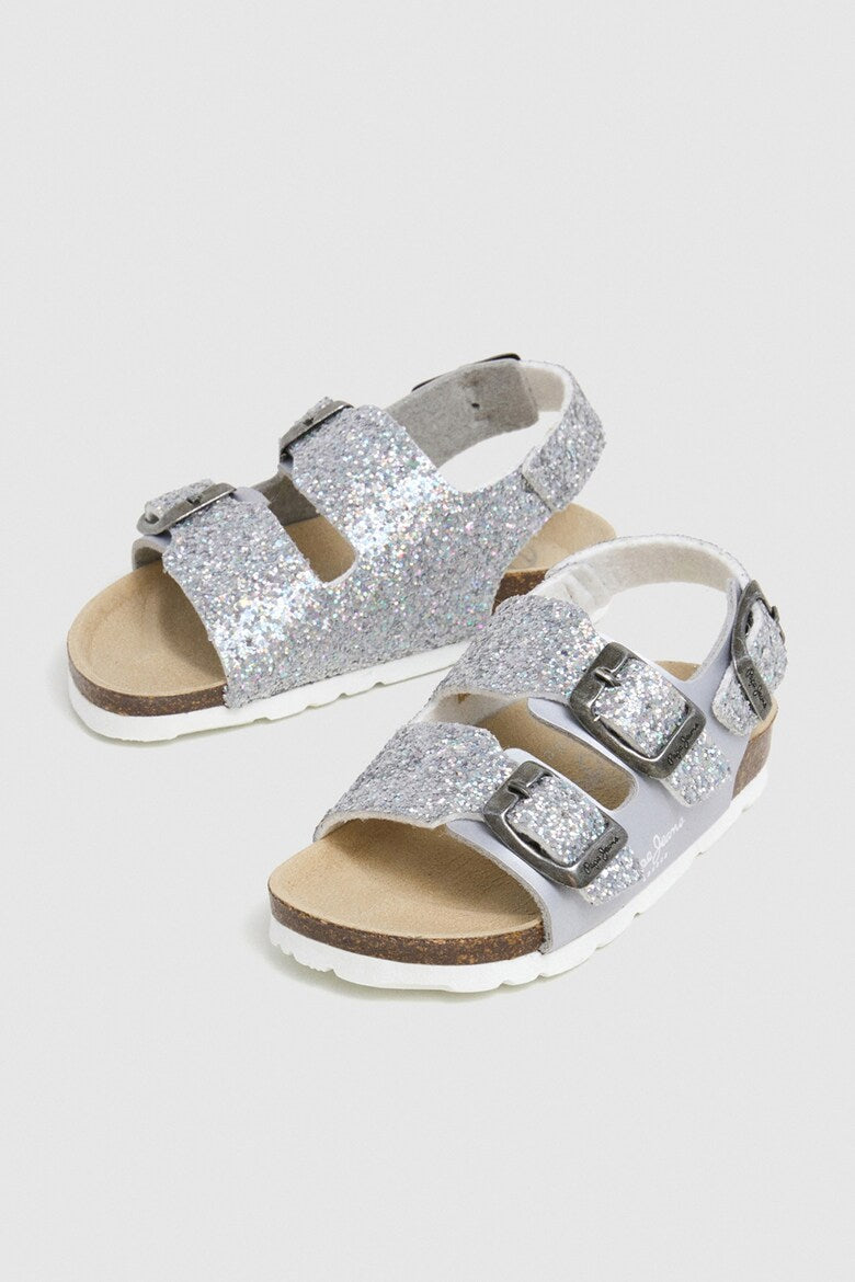 PEPE JEANS KIDS OBAN STARS LEATHER SANDALS