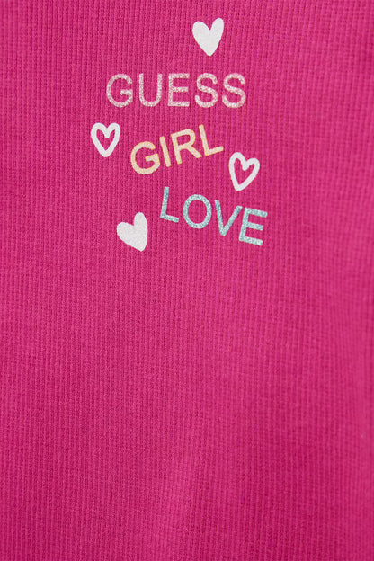 GUESS KIDS SET RIB T SHIRT & RIB SHORT