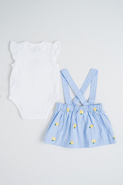 GUESS KIDS SET BODY & POPLIN SKIRTALL