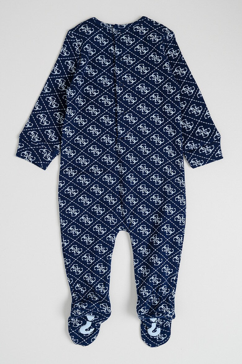 GUESS KIDS LS MONOGRAM INTERLOCK OVERALL