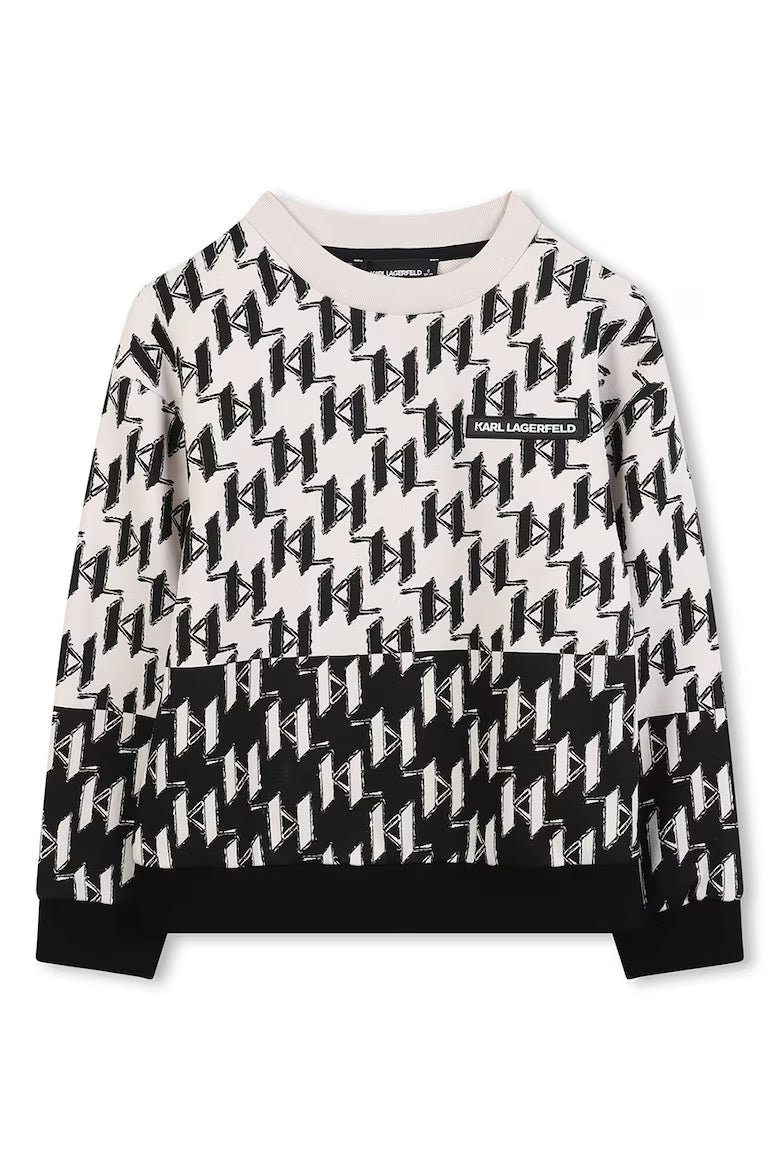 KARL LAGERFELD GRAPHIC PRINT SWEATSHIRT