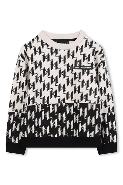 KARL LAGERFELD GRAPHIC PRINT SWEATSHIRT