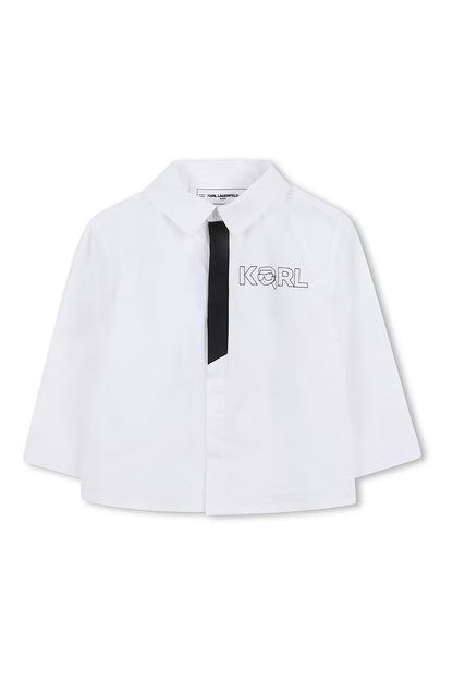 KARL LAGERFELD KIDS SHIRT AND TROUSER SET