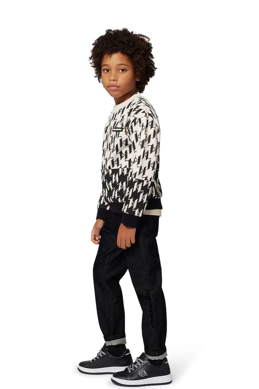 KARL LAGERFELD GRAPHIC PRINT SWEATSHIRT