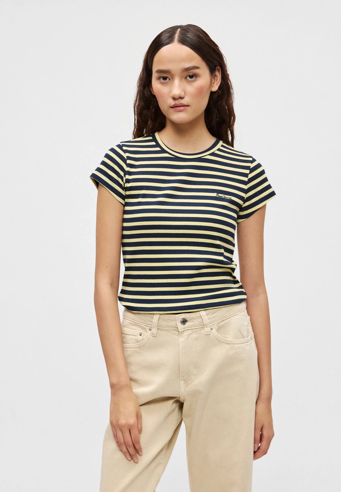 PEPE JEANS WOMAN MERIDA STRIPED T SHIRT