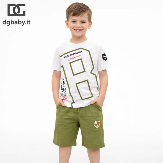 BEVERLY HILLS POLO CLUB KIDS SET T SHIRT & SHORT