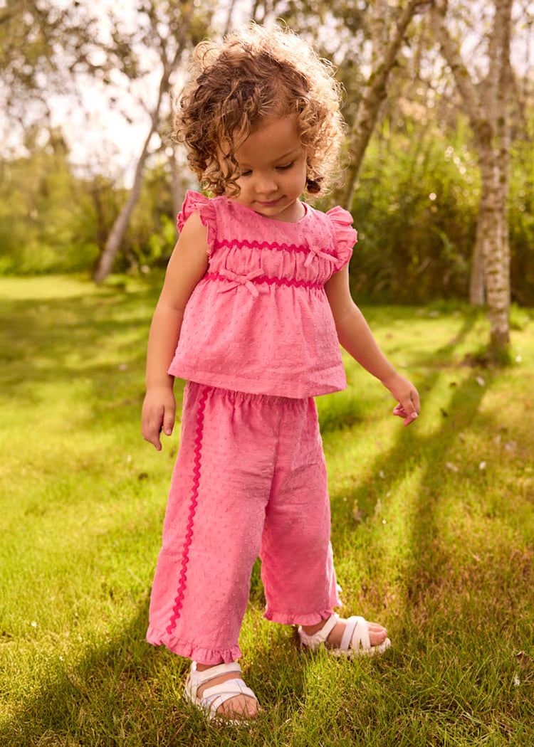MAYORAL RUFFLED TROUSERS SET BABY
