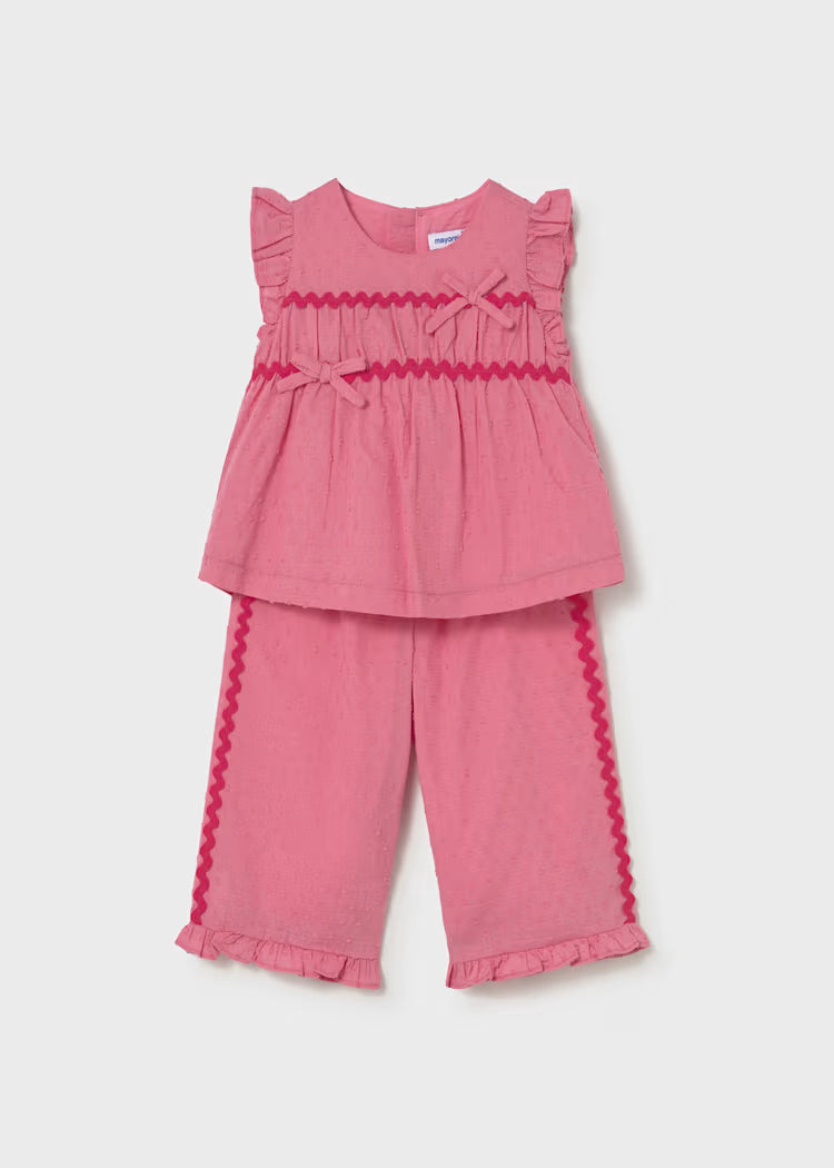 MAYORAL RUFFLED TROUSERS SET BABY