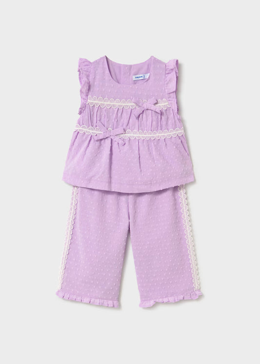 MAYORAL RUFFLED TROUSERS SET BABY