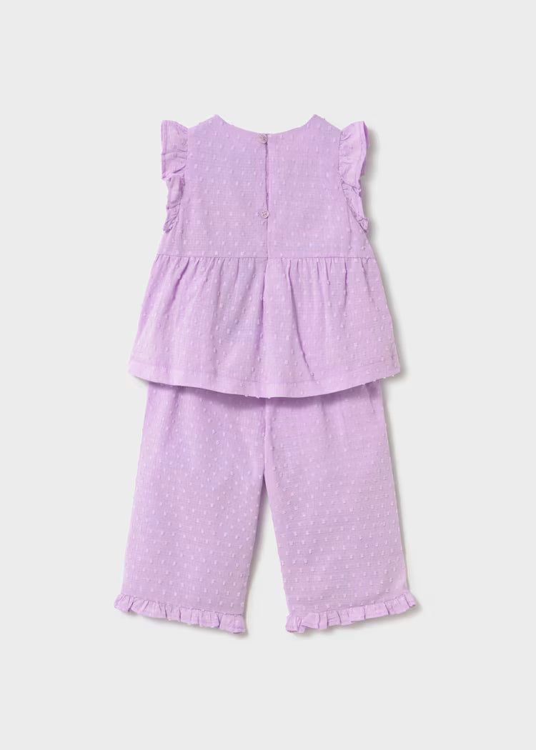 MAYORAL RUFFLED TROUSERS SET BABY