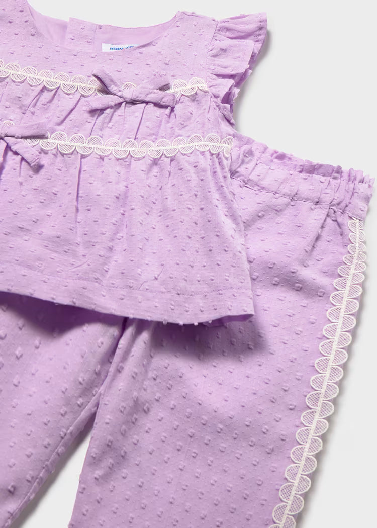 MAYORAL RUFFLED TROUSERS SET BABY
