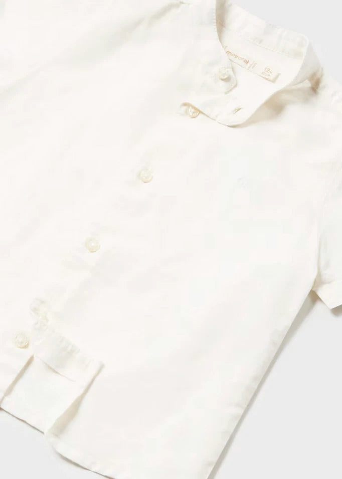 MAYORAL MAO COLLAR LINEN SHIRT