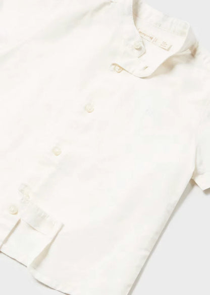 MAYORAL MAO COLLAR LINEN SHIRT