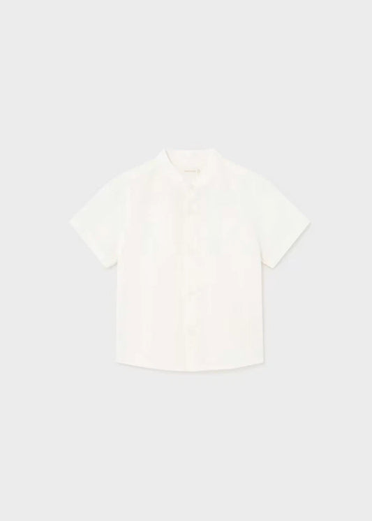 MAYORAL MAO COLLAR LINEN SHIRT