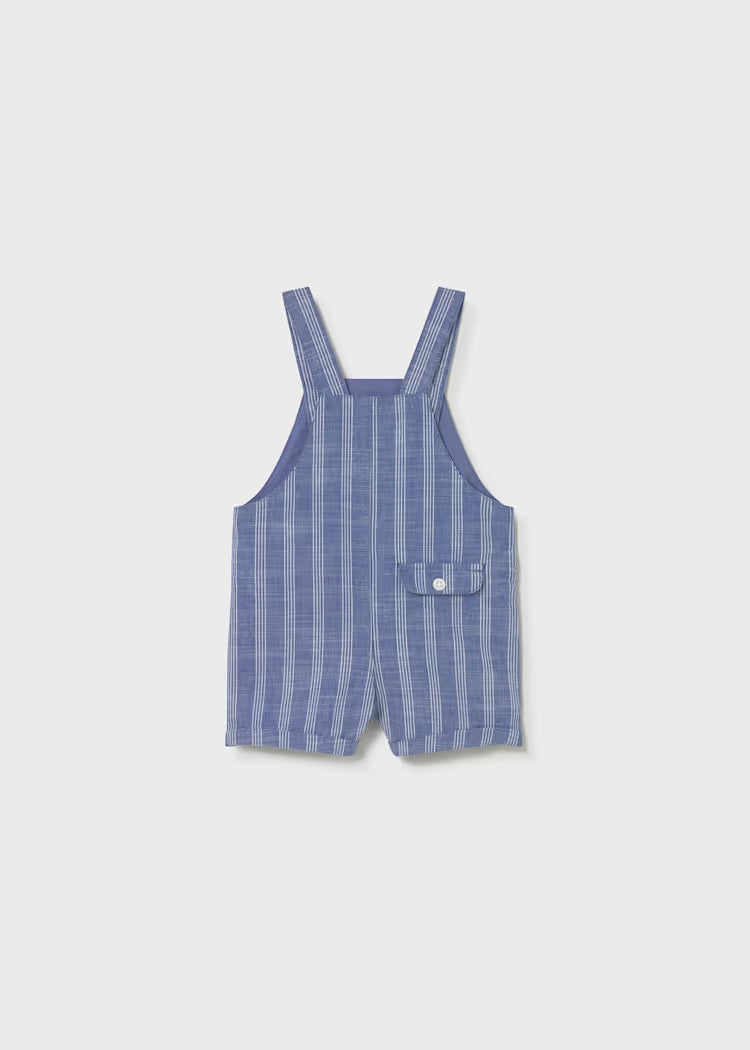 _MAYORAL LINEN STRIPED BABY ROMPER