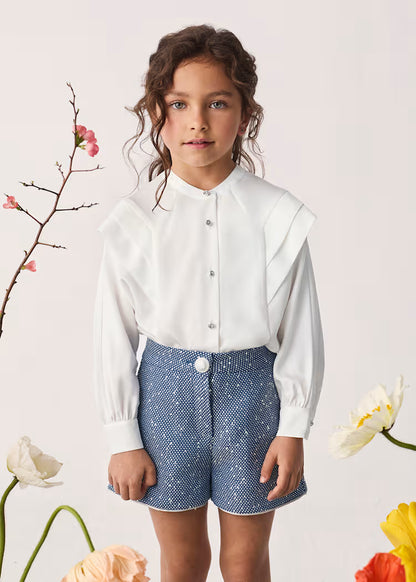 ABEL & LULA DENIM SEQUINS SHORT SET
