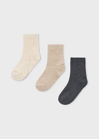 MAYORAL KIDS 3 PAIR SOCKS SET