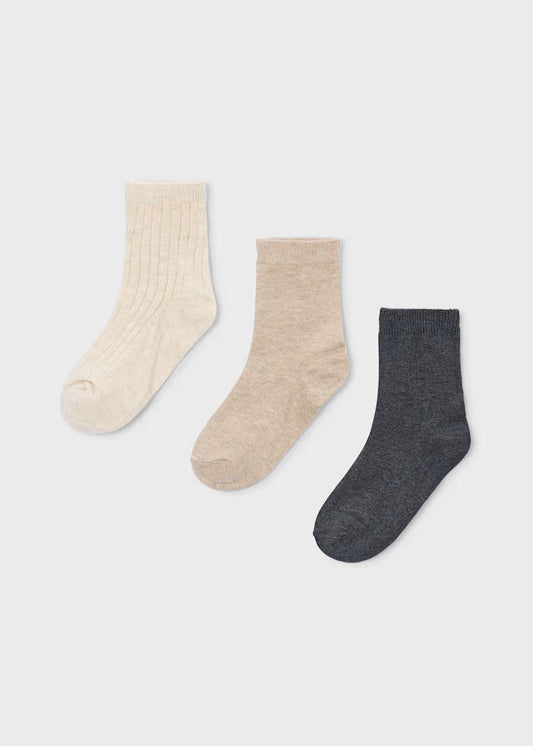 MAYORAL KIDS 3 PAIR SOCKS SET