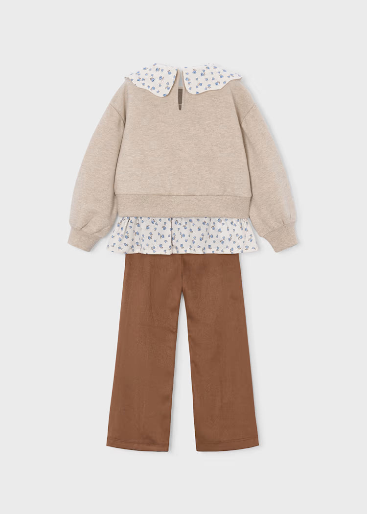 MAYORAL GIRL'S LEGGINGS AND BLOUSE SET