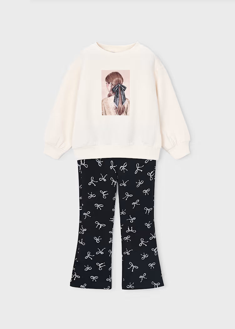 MAYORAL GIRLS SWEATSHIRT LEGGINS SET