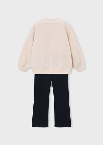 MAYORAL GIRL'S SWEATSHIRT LEGGINGS SET