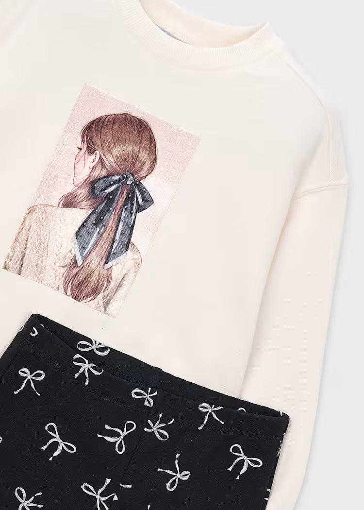 MAYORAL GIRLS SWEATSHIRT LEGGINS SET