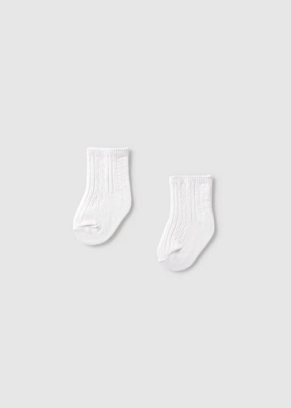 MAYORAL SET OF 2 DRESS SOCKS FOR NEWBORNS
