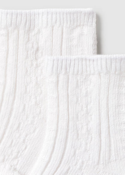 MAYORAL SET OF 2 DRESS SOCKS FOR NEWBORNS