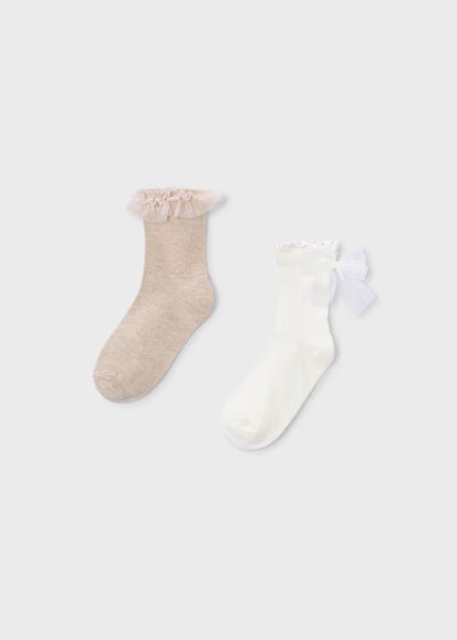 MAYORAL SET OF 2 GIRLS' SOCKS
