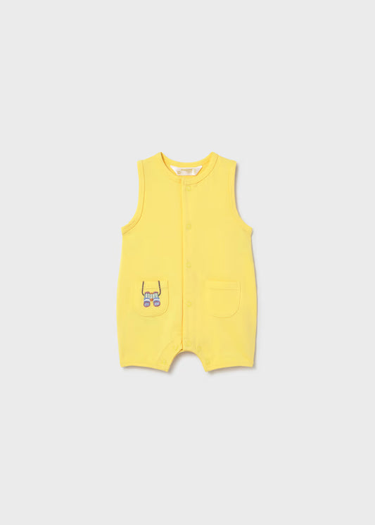 MAYORAL SET OF 2 ROMPERS NEWBORN WITH EARED HAT