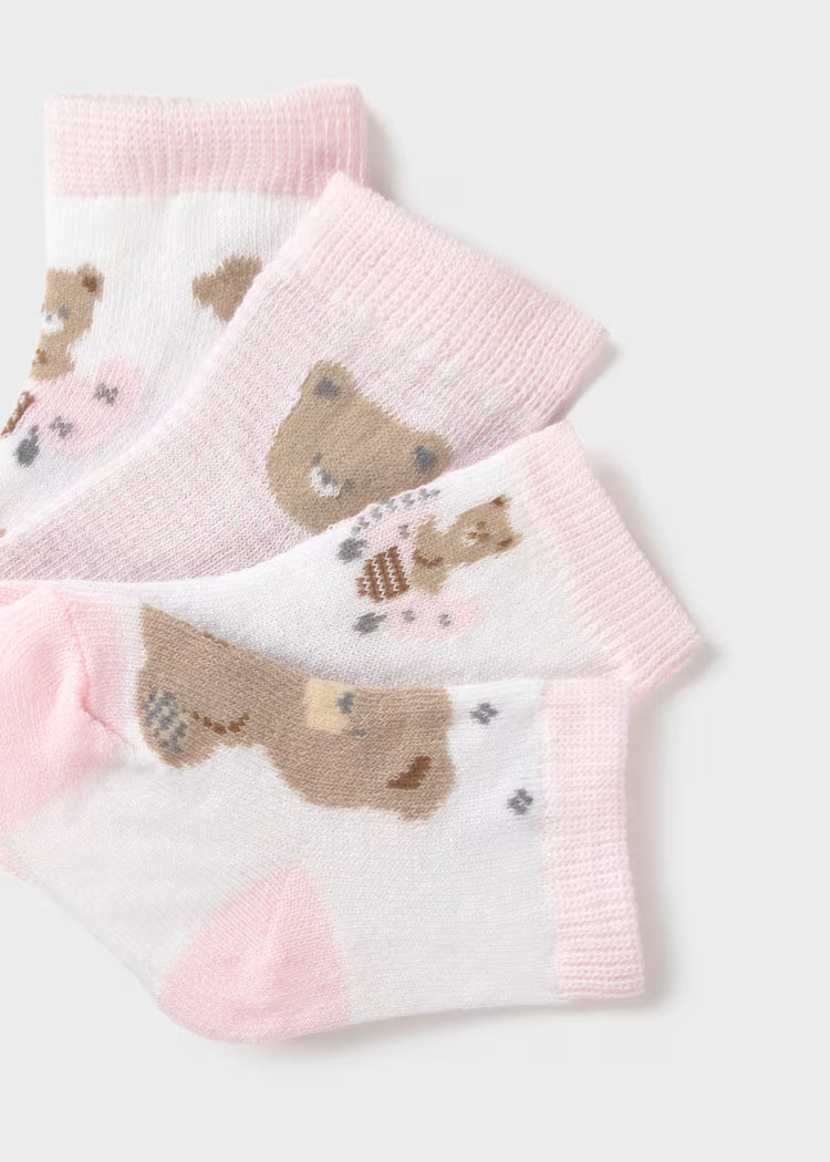 MAYORAL SET OF 4 NEWBORN ANIMAL SOCKS
