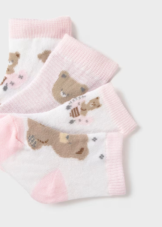 MAYORAL SET OF 4 NEWBORN ANIMAL SOCKS