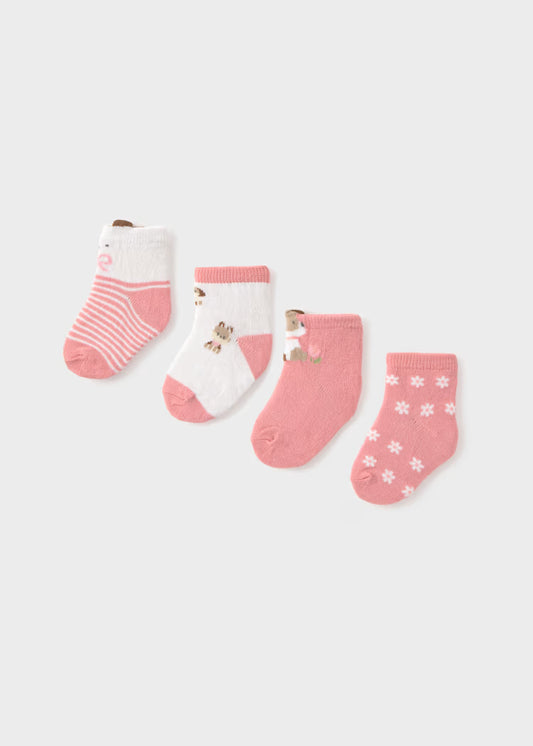 MAYORAL SET OF 4 NEWBORN SOCKS