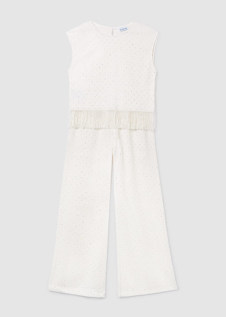 MAYORAL GIRLS LONG PANTS SET WITH STRASS