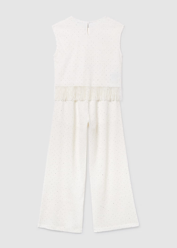 MAYORAL GIRLS LONG PANTS SET WITH STRASS