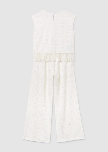 MAYORAL GIRLS LONG PANTS SET WITH STRASS