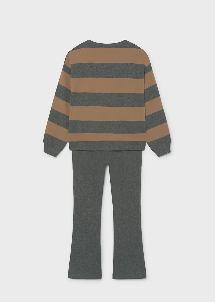 MAYORAL STRIPED SWEATSHIRT SET