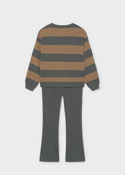 MAYORAL STRIPED SWEATSHIRT SET