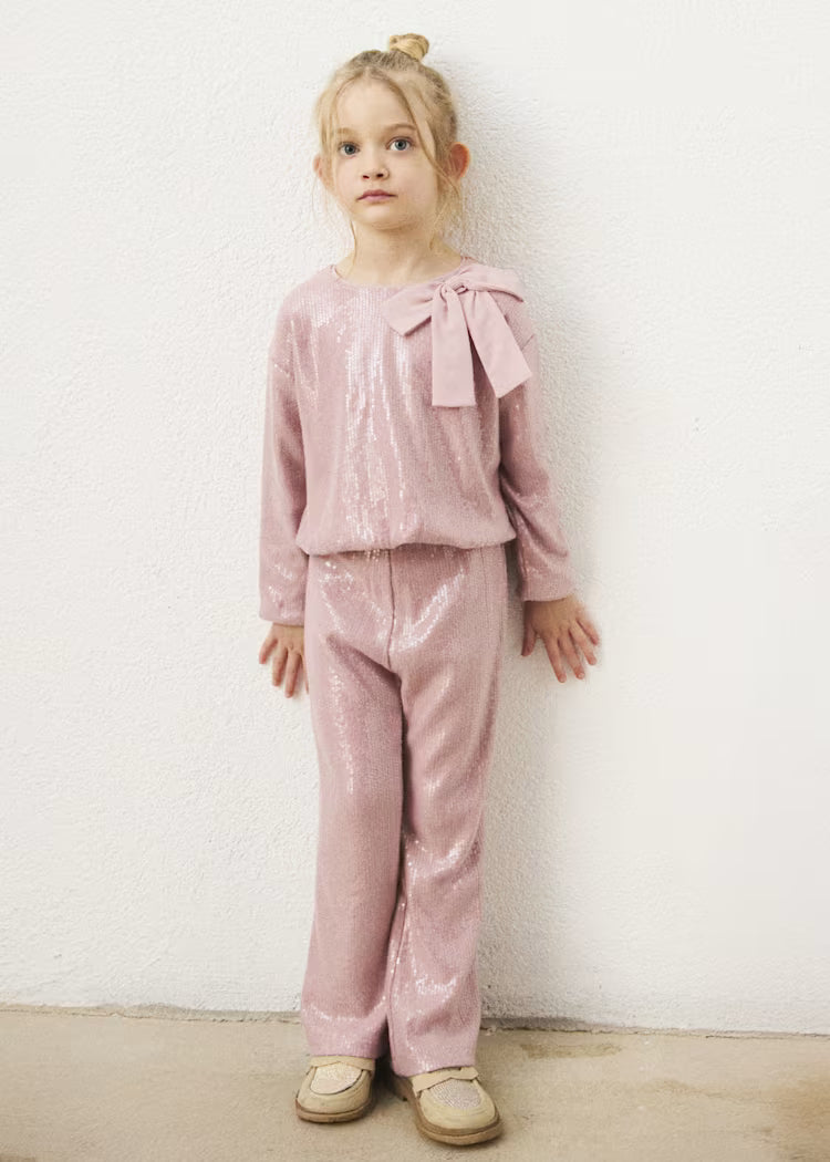 MAYORAL KIDS SEQUINED SET SHIRT & PANTS