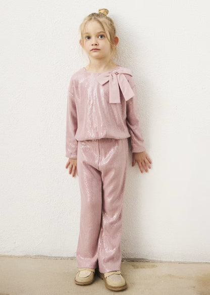 MAYORAL KIDS SEQUINED SET SHIRT & PANTS