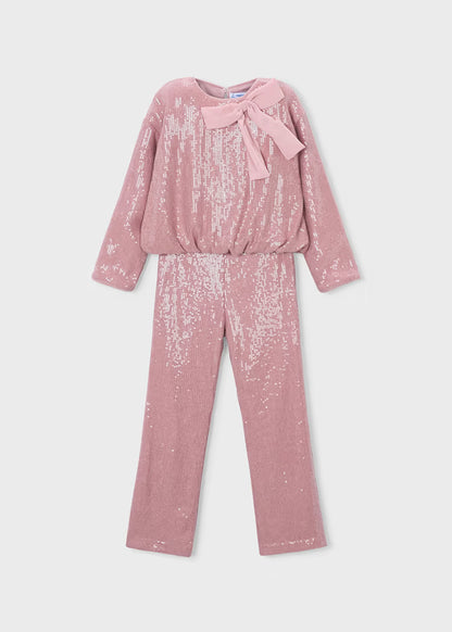 MAYORAL KIDS SEQUINED SET SHIRT & PANTS