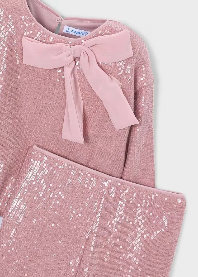 MAYORAL KIDS SEQUINED SET SHIRT & PANTS