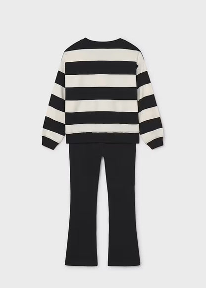 MAYORAL GIRLS SET STRIPED JUMPER & PANTS SET
