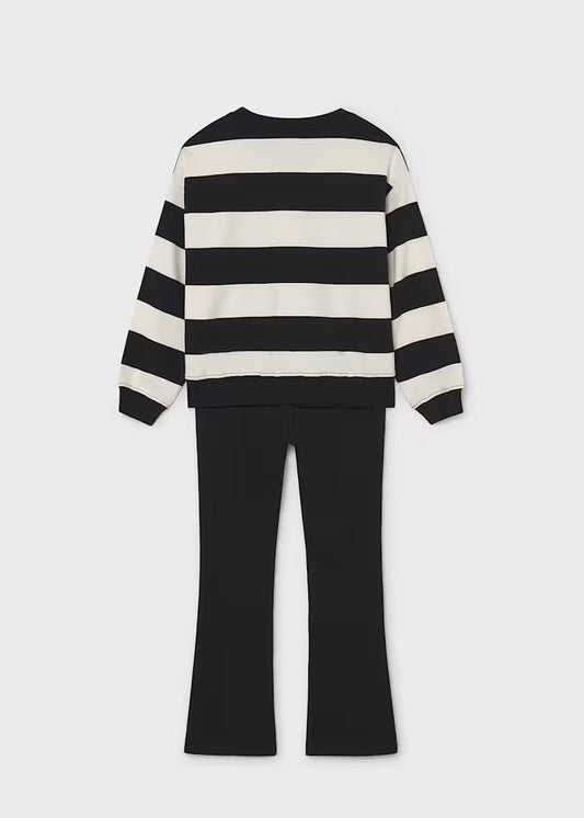 MAYORAL GIRLS SET STRIPED JUMPER & PANTS SET