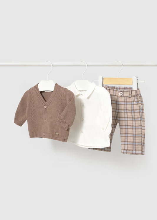 MAYORAL BABY BOY 3 PIECES CARDIGAN SET