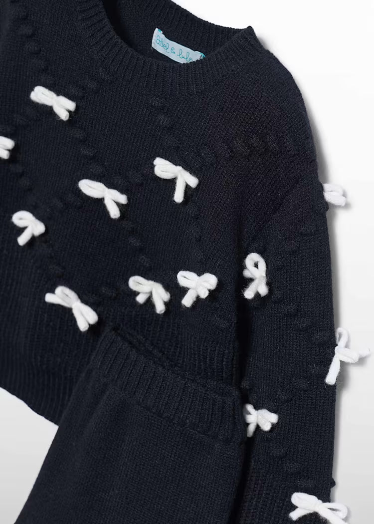 ABEL & LULA GIRLS SET SHORT WITH BOWS